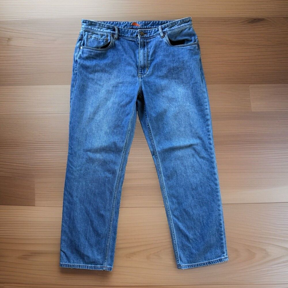 🔥Tommy Bahama Men’s Straight Fit Blue Denim Jeans Actual Size 38/30- EXCELLENT